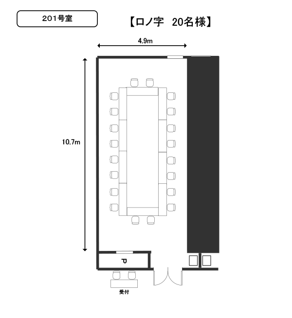 201号室 ロの字