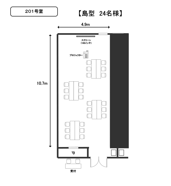 201号室 島型