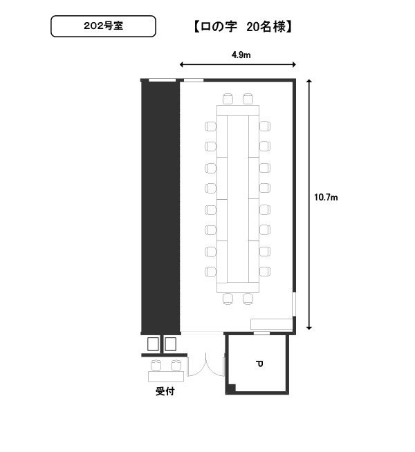 202号室 ロの字